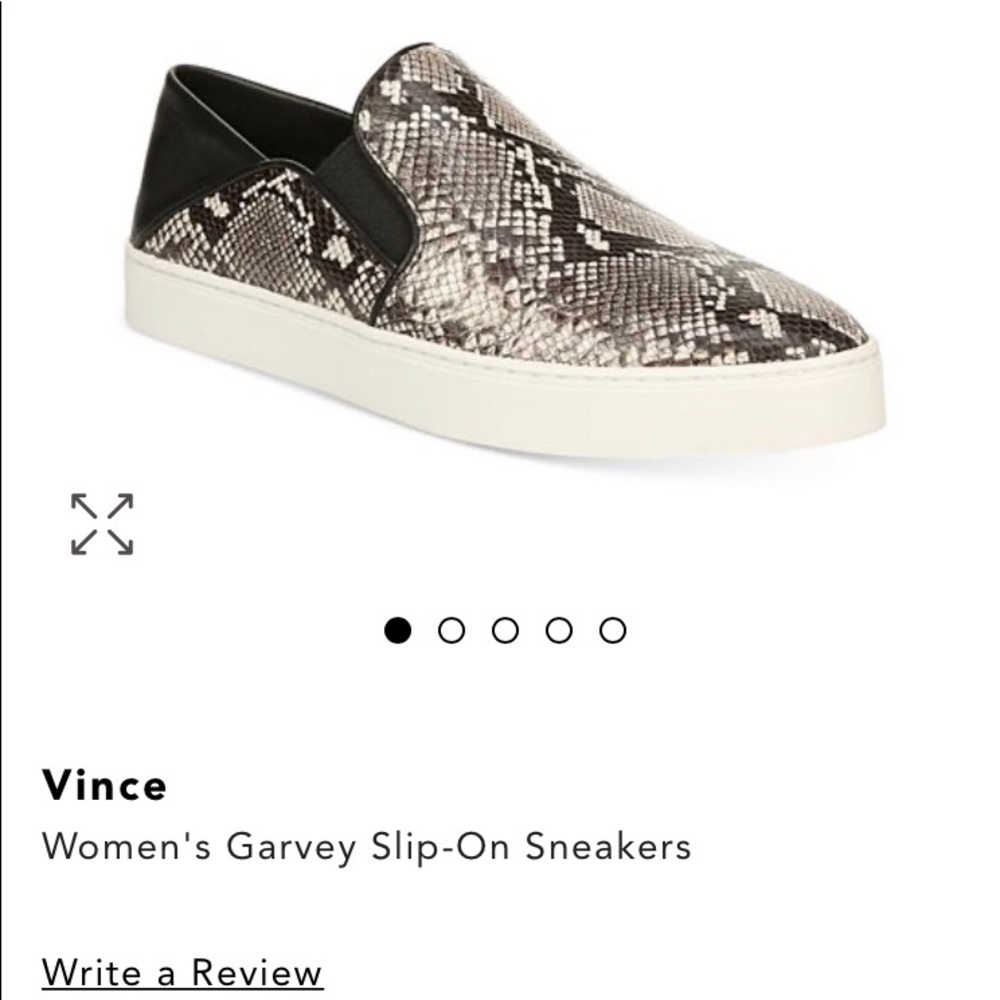 Vince snakeskin sneaker
